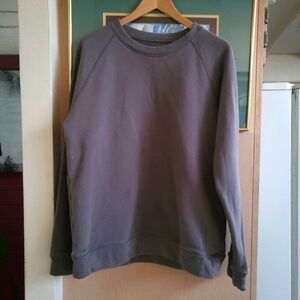 BYLT Basics Charcoal Crewneck Sweater Ribbed Trim